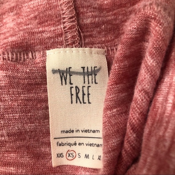 FREE People Women's Light Cowl Neck Space Dye Top - Picture 9 of 10